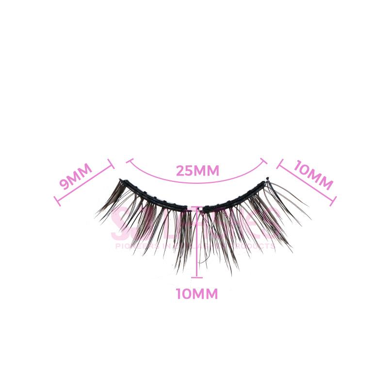 3-in-1 Upgrade Weiche Magnetische Wimpern Mit Magnetischer Wimpernzange