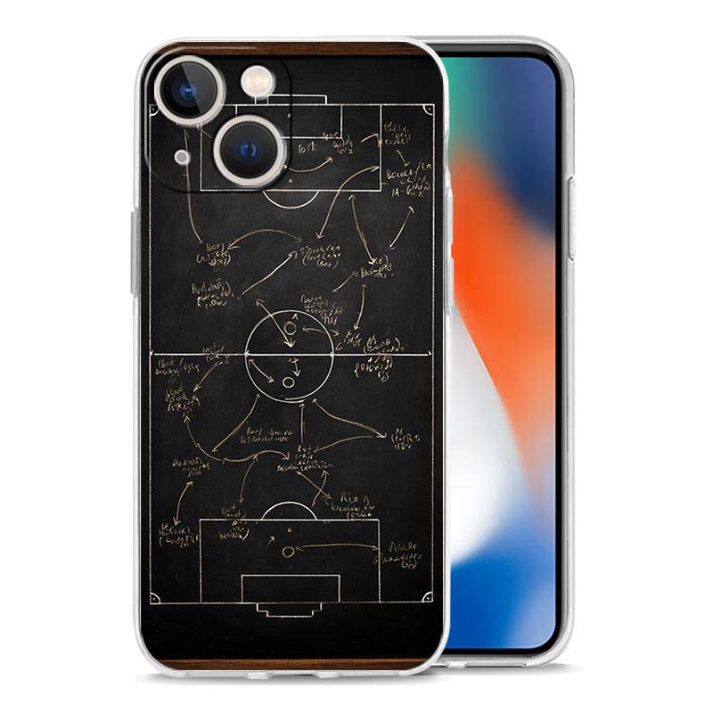 Transparent Phone Case Cover for iPhone 17 16 15 14 13 12 11 Pro Max Plus 17 AIR Soft TPU Bag Football Basketball Tactical Board