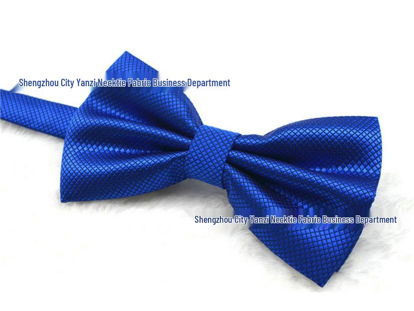 Korean Style Double Layered Solid Color Bow Tie for Men's and Women's Formal or Wedding Wear