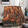 Bryce Canyon National Park Throw Lightweight 240g Flannel Blanket Soft Skin-friendly for Summer Cooling