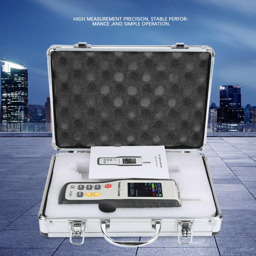 HT9600 PM2.5 PM10 Air Quality Analyzer Humidity Meter Handheld Particle Counter Monitor