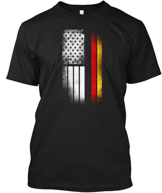 Футболка с половиной флага Германии и США, сделано в США, размеры от S до 5XL XL