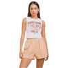 Daisy Street Womens/Ladies Barcelona Graphic Print Cropped Tank Top