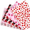 4Pcs Valentine's Day Wrapping Paper Set Love Heart Print Wrapping Paper for Birthday Wedding Anniversary Gift Packaging
