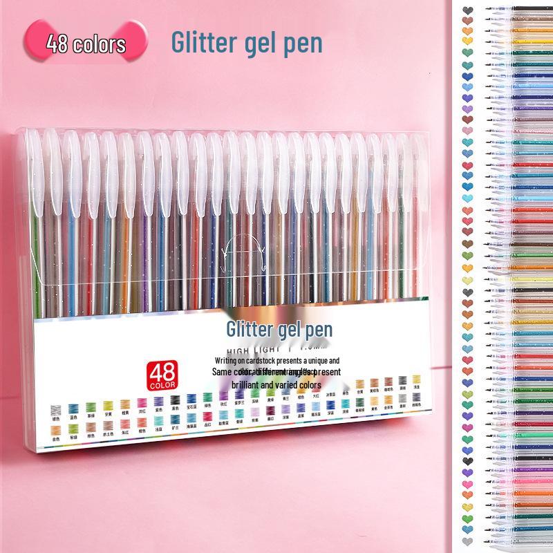 Colorful Gel Pen Set: Star Glitter, Color-Changing, Shiny Journaling Pen for Kids