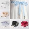 Elegant Style Pearl Pendant Belt Sweet Design Dress Waist Chain Lace Waist Belt  for Women