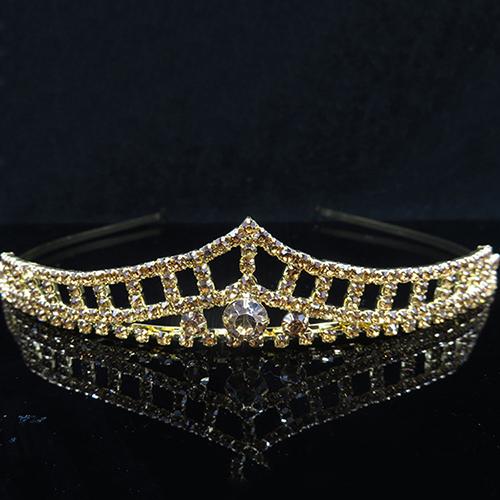Prinsesse Dronning Krondiadem Barokk Brude Tiaraer Og Kroner Pannebånd Hårtilbehør Bryllup Brude Crystal Hodepynt