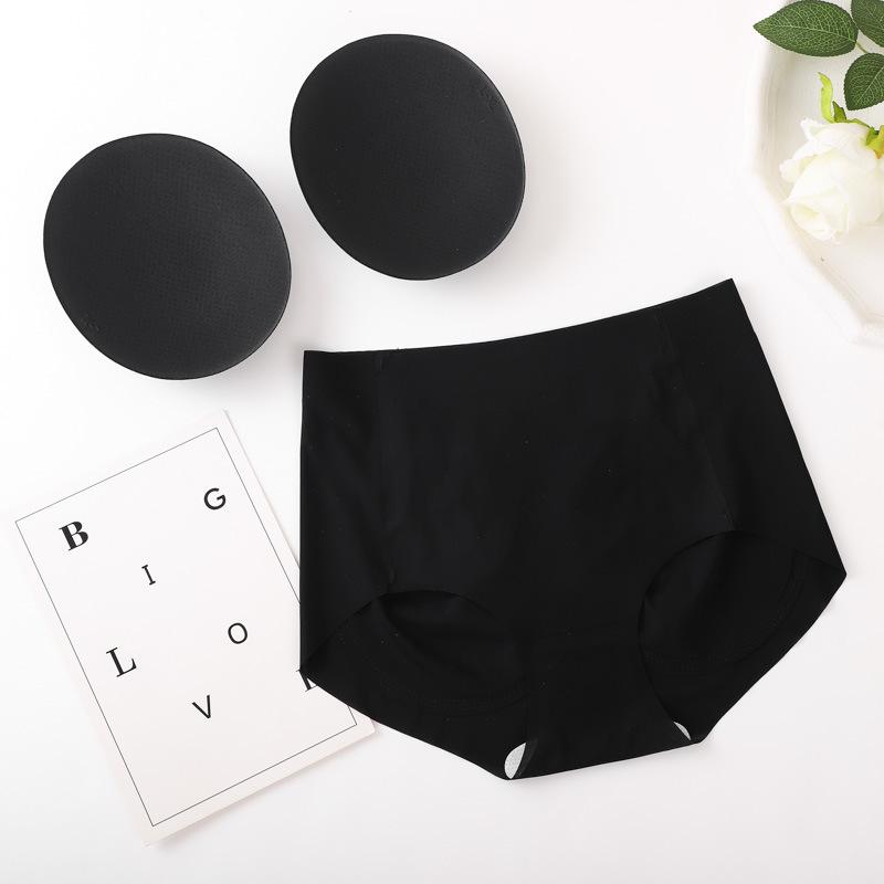 Cross-Border Thin Shaping Fake Butt Pad Sexy Curvy Hip Underwear Enhancing Hip-Lifting Pants Womens Thong Pad Peach-Shaped Nylon