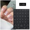 Dual-Use Christmas Snowflake & Tree Nail Art Stencils - DIY Spray Paint Stickers