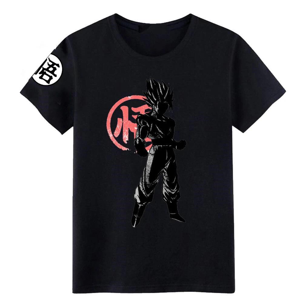 Dragonball Z Cosplay Anime Manga T-Shirt Tee Costumes Black Polyester 4XL