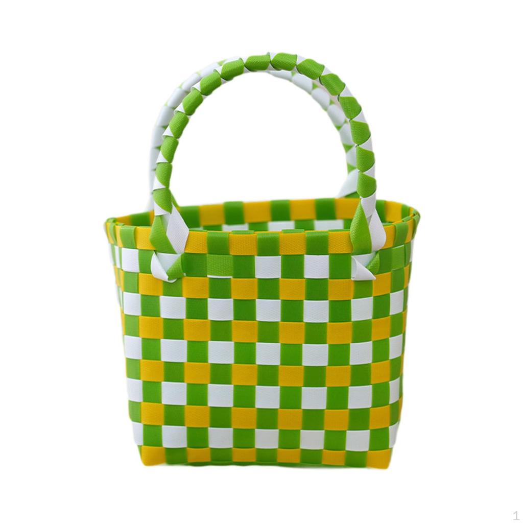 Breathable Woven Summer Handbag, Ideal for Beach, Picnics, Shopping, Vacation Or Travel