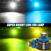 1PC 12V Laser Lens H7 H11 H8 H9 9006 HB4 Car Lens Headlight Led Fog Light Bulb LED Lamp White Yellow Ice Blue Turbo Fog Light