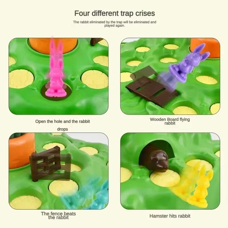 Children's Toys Rabbit Off-road Competition Toy Children's Defense Radish Rabbit Trap Game Puzzle Desktop Toy Interactive Toy