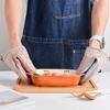 Silikon Hitzebeständige Ofenhandschuhe Topflappen Rutschfeste Küchenhandschuhe zum Kochen Backen Grillblech Schüsselhalter Handklemme