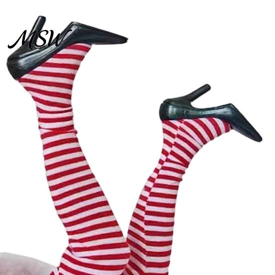 Green Hair Elf Decor Christmas Shaking Leg Decoration, Electric Santa Claus for Xmas Tree, cHalf Body Ormament Party Funny