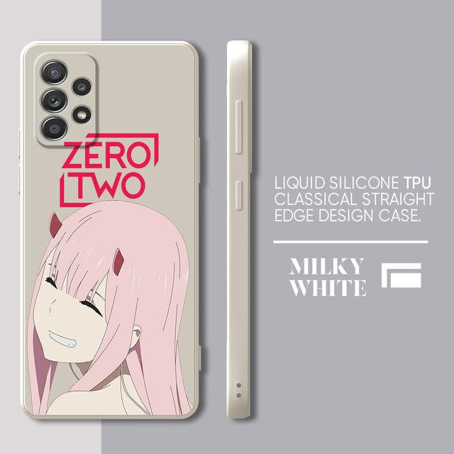 Zero Two Peoples Case For Samsung Galaxy A73 A52 A33 A52s A23 A72 A22 A13 A13 A12 A32 A53 A42 Soft Square Liquid Cover
