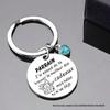 Personalized Stainless Steel Keychain - German, Russian, Spanish Themes with Custom Text and Photos