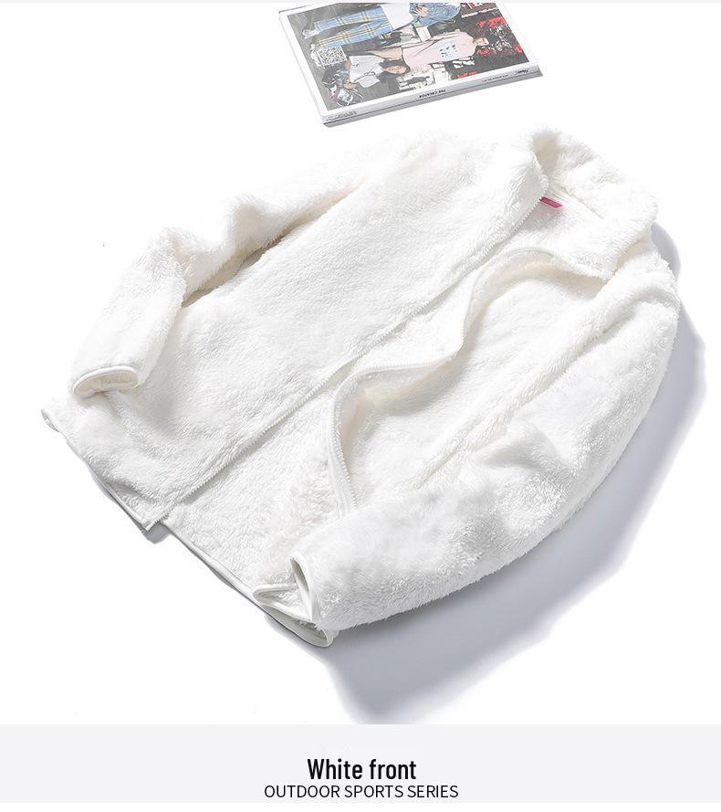 Women's Fleece Zipper Hoodie - Warm Winter Furry Pajama Top, Trendy Autumn Outerwear