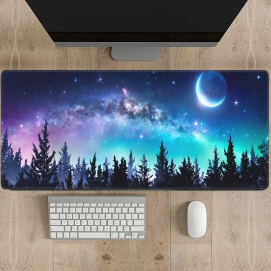 Gaming Mouse Pad Non-Slip Design Wear Resistant Extra Large Keyboard Mouse Mat Desk Pad Decoration Computer Accessories