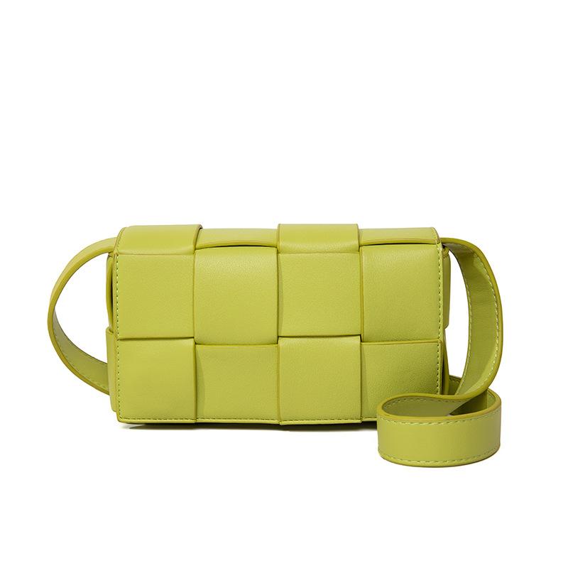 Summer New Fashionable and Simple Shoulder Rhombus Women's Bag Trendy Crossbody Woven Chain Bag Women's Fanny Pack