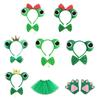 Cartoon Headbands Frog Hair Hoop Prince Bowtie Halloween Hairband Princess Cartoon Headwear Bowtie Set