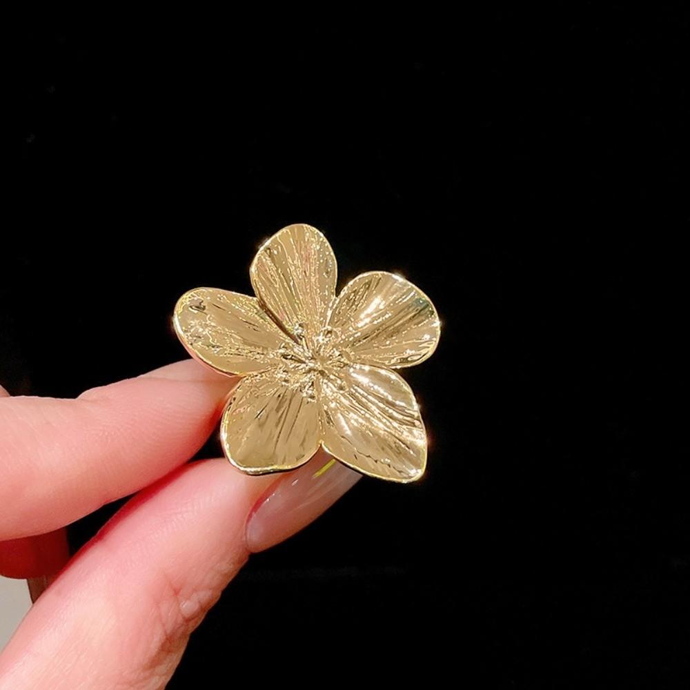 5 Petals Opening Finger Ring Copper Finger Hand Ring  Valentine's Day Gift