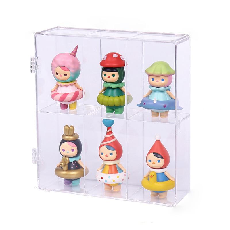 Transparent Blind Box Showcase Storage Doll Blind Box Display Dust-proof Artcrafts Box Handmade Collection Cabinet