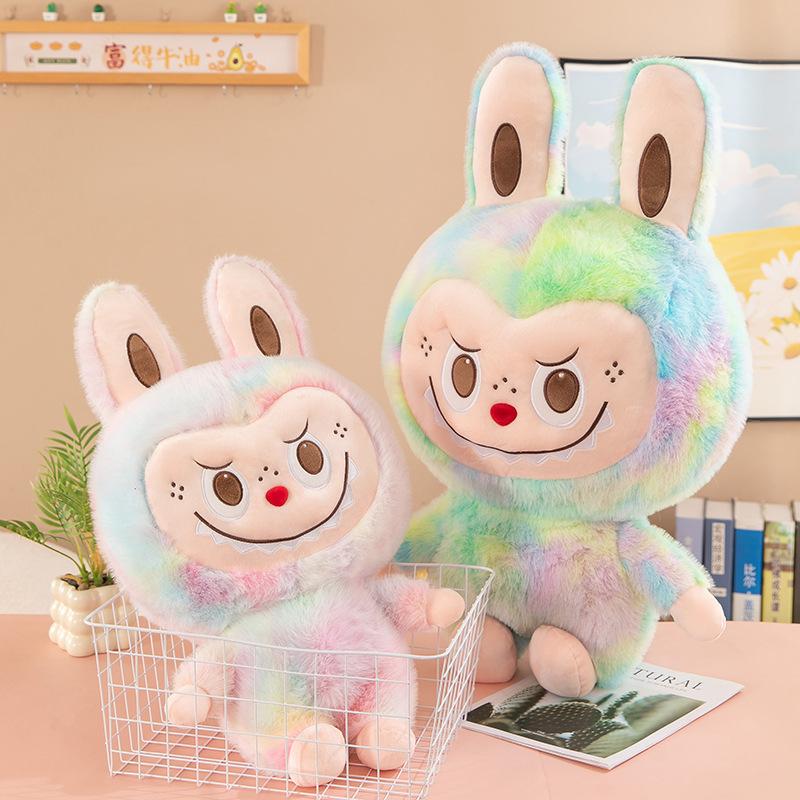 New Tie-dye Rabub Plush Toy for Girls Birthday Gift Doll Cute Boutique Doll Foreign Trade Wholesale