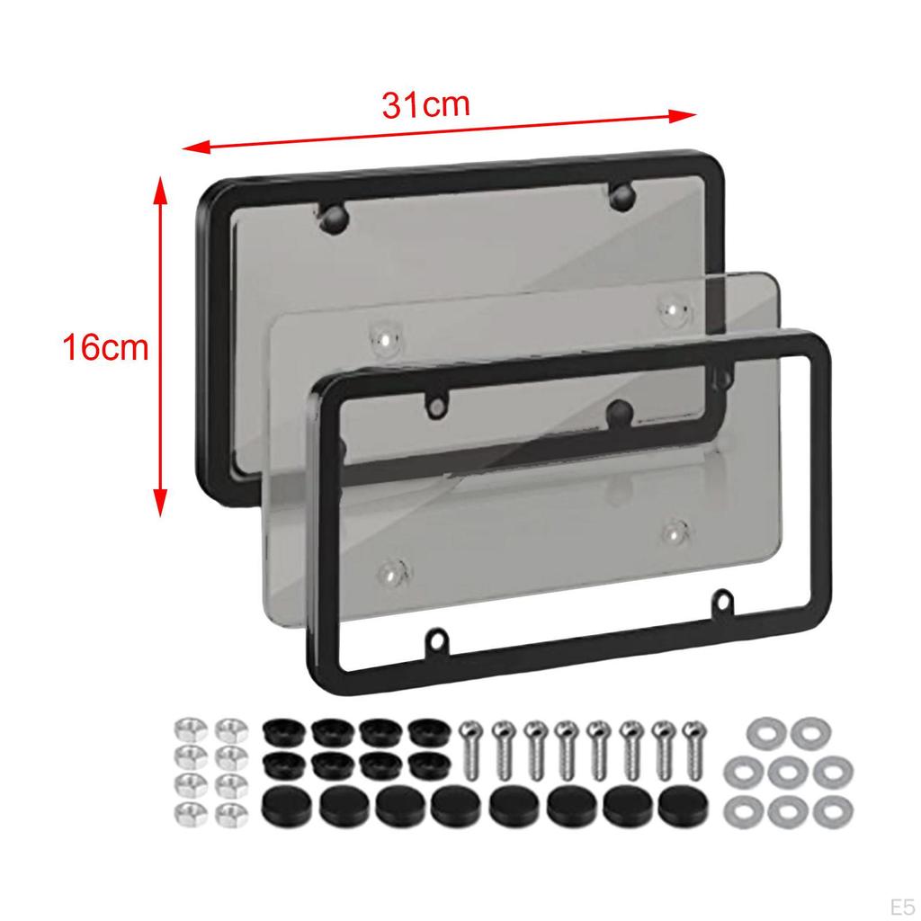 American License Plate Frame 6Inchx12inch Auto Accessory for Front and Rear Car Tags