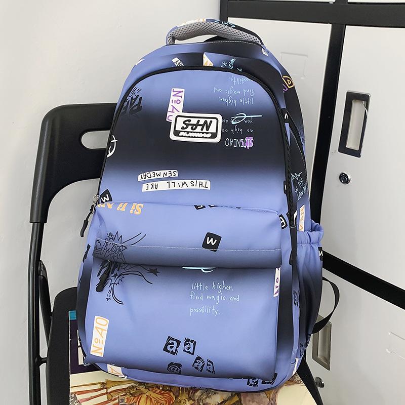Schoolbag Children Elementary School Girls Junior High School College Students High School Students Large Capacity Printing