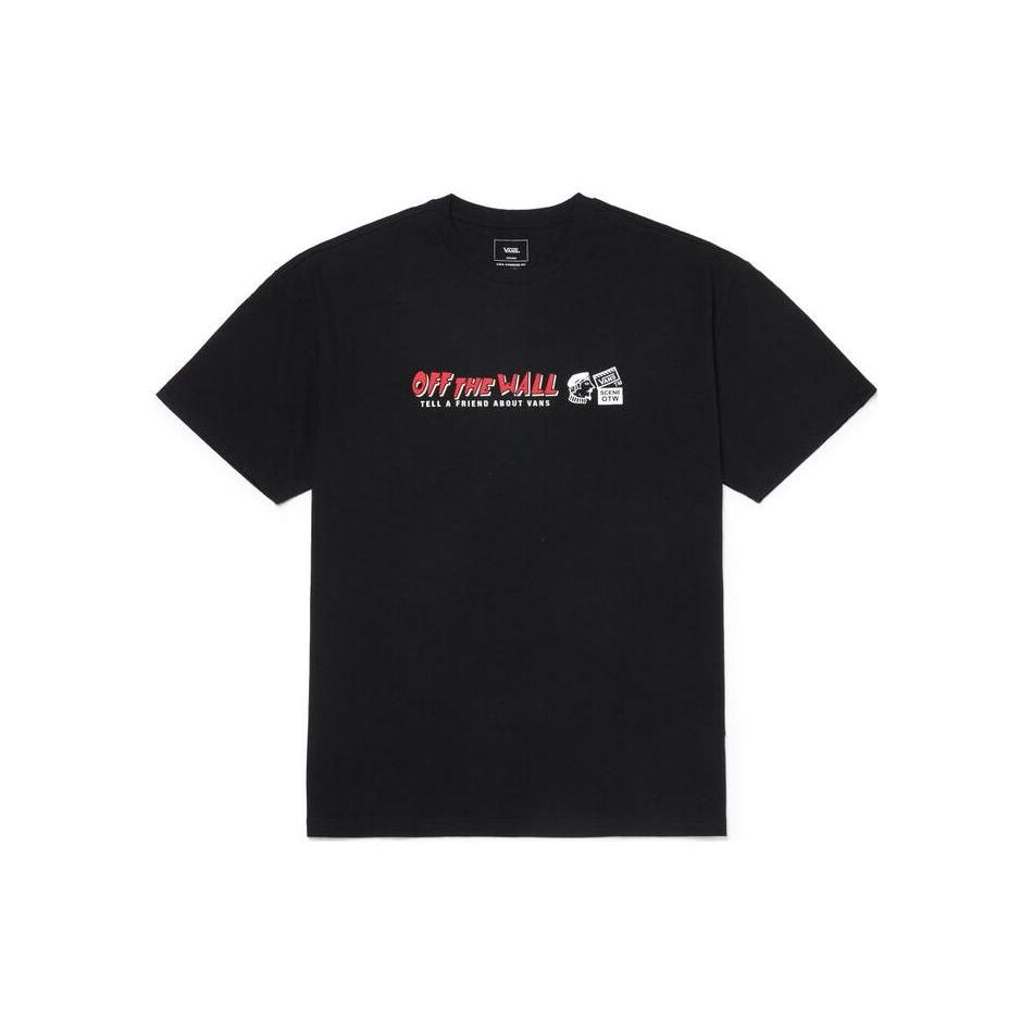 

New Vans T Shirts Men s Black VN0A54PABLK S