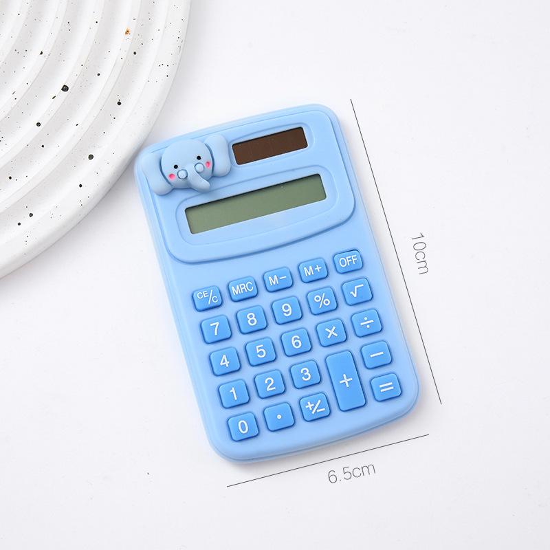 Portable Mini Cute Calculator Cartoon Digit Calculator Students Office School Supplies Stationery