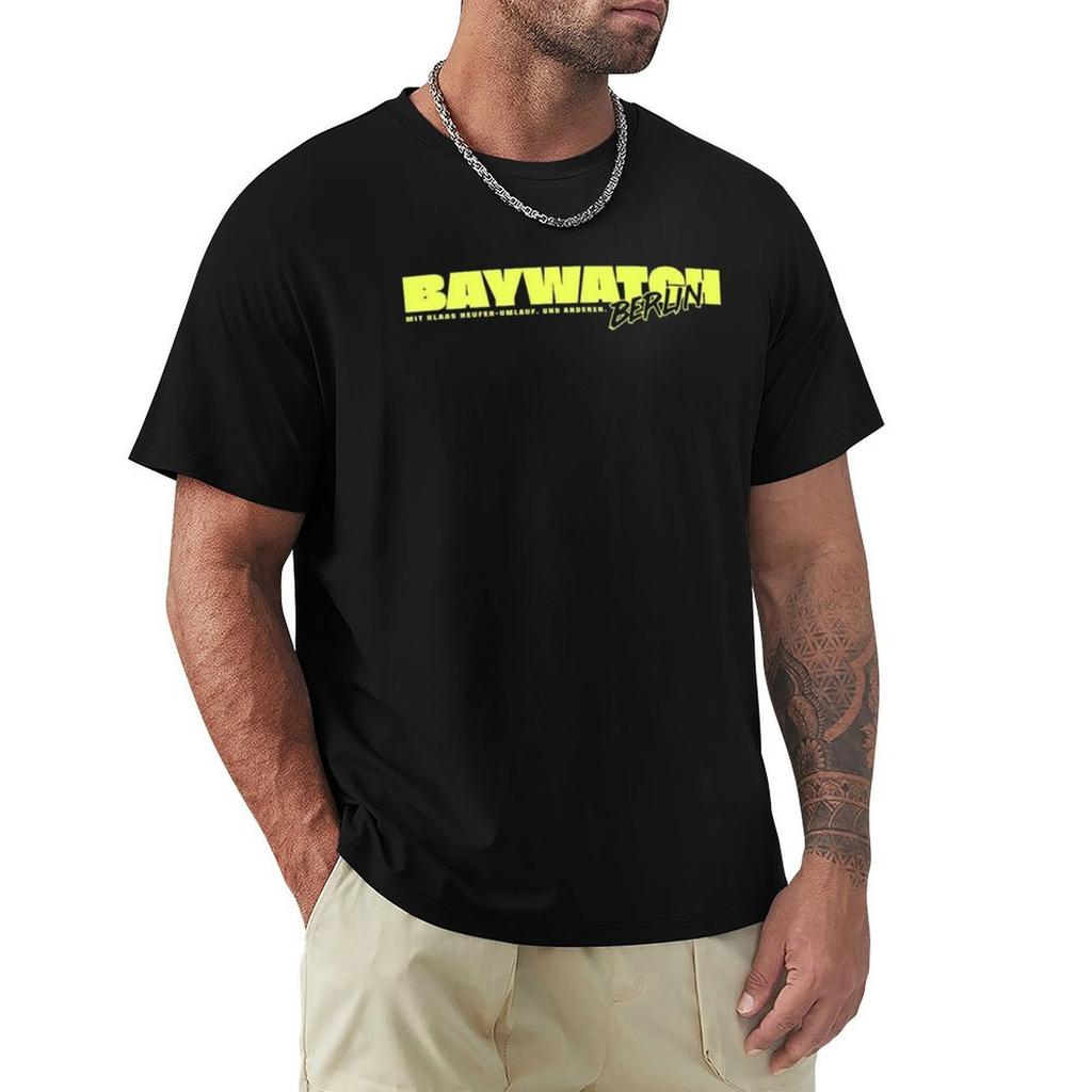 Baywatch Berlin T-Shirt Weiche Schrumpffreie Baumwoll-T-Shirt
