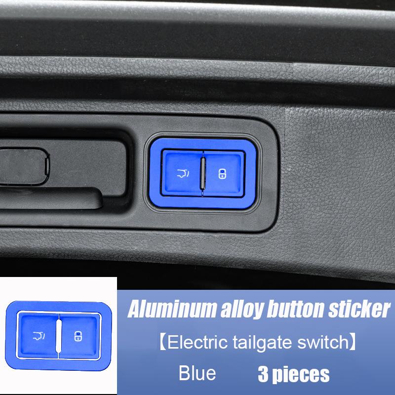 For BYD Seal  2024 Aluminum alloy button switch sticker gear shift panel Steering wheel Window lift Electric tailgate switch