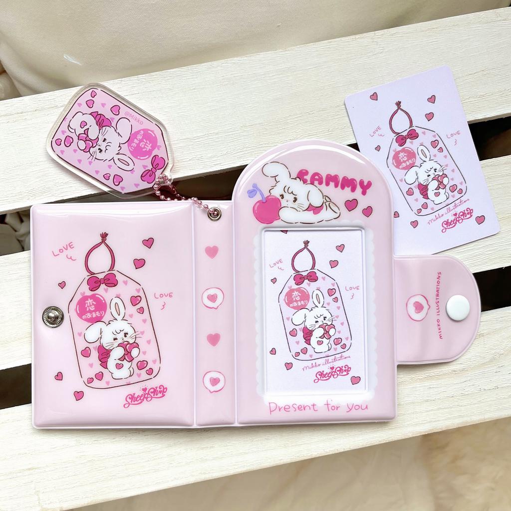 Cute Cartoon life 4 cuts Photocard Holder 1grid Card Binder Kpop Collect Book 3inch Photo Album