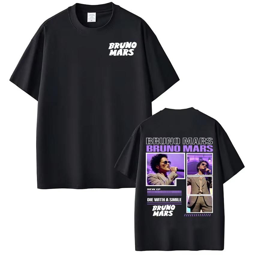 

Singer Bruno Mars Album Tour 2026 Graphics Tees Men Women Fashion Clothing Tshirt Summer pure Cotton Aesthetic Trendy T Shirts 2XL