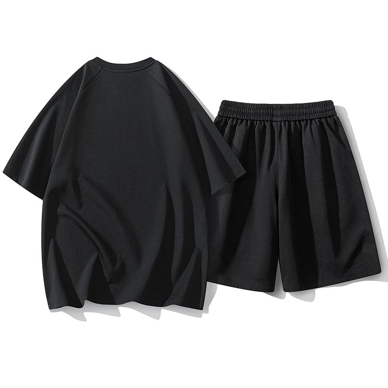 Summer Couples Casual Sports Suit Men's Loose Short-sleeved Two-piece Set