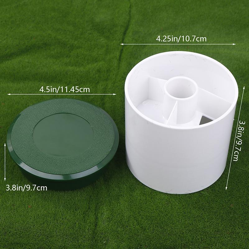 Golf Cup Cover Set Practice Training Aid Yard Golf Putting Putter Cup Flag Hole Cups For Golf Lover Backyard Outdoor Activities