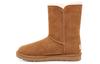 Charme UGG Bailey Button Versão Alfabética Metálica Forrado com Lã Marrom Feminino 1114970-CHE