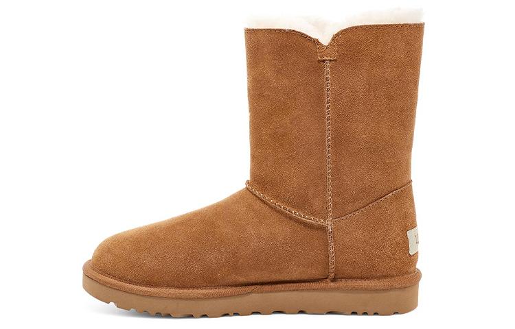 UGG Bailey Button UGG Charm Metallic Alphabet Version Fleece Lined Brown Women s 1114970-CHE 36
