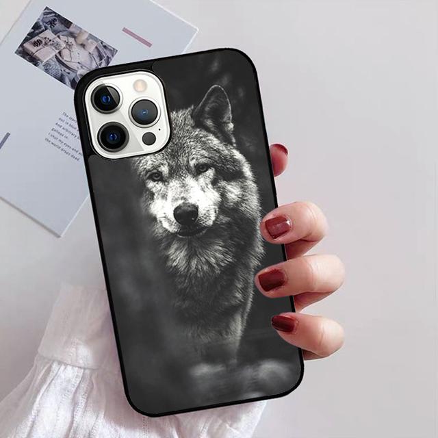 Animal The Wolf Howl Phone Case For iPhone 17 Air 14 13 12 16Pro Max 15  Plus Max Cover Shell Coque
