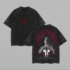 Hot-blooed Anime Bleach Kurosaki Ichigo Manga Graphic Print T-Shirt Men Women Vintage Washed Cotton Summer New Tee Streetwear Fashion Oversized Top
