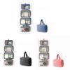 Polyester Travel Toiletry Organizer With Multiple Compartments For Packing Convenience