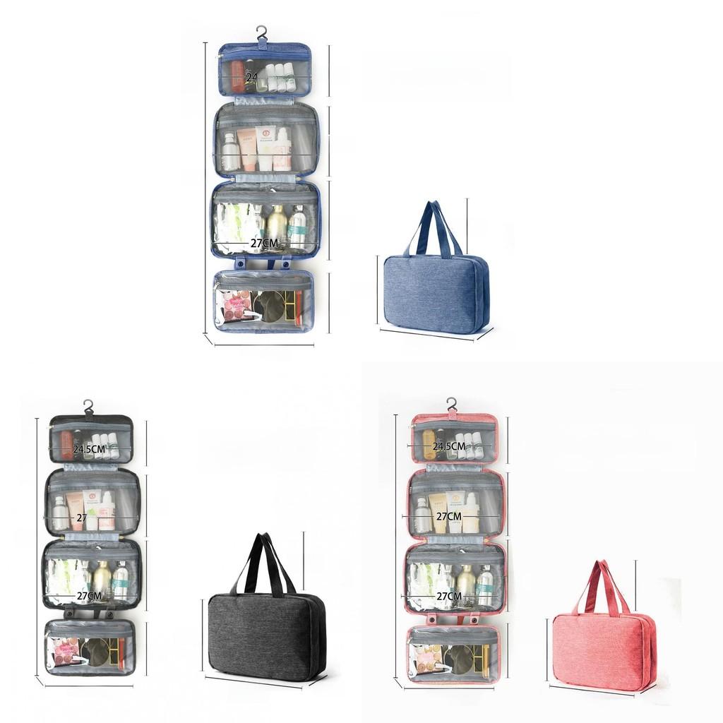 Polyester Travel Toiletry Organizer With Multiple Compartments For Packing Convenience