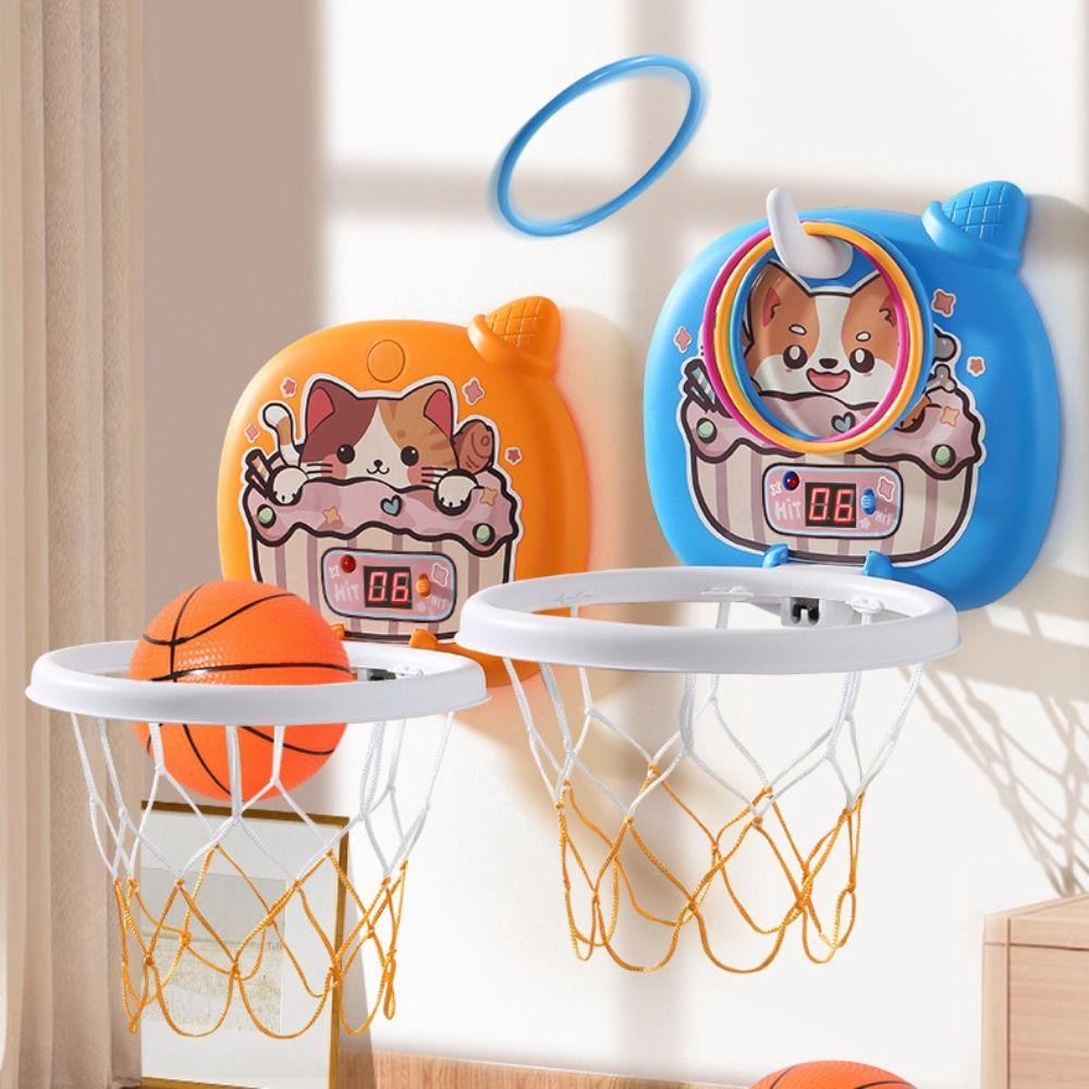 Wall Mount Baby Basketball Toy Set Foldable Basketball Training Toy  Bedroom Play