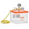2 Gallon Vacuum Chamber, Upgraded Multipurpose Acrylic Vacuum Degassing Chamber, Transparent Vacuum Chamber, for Resin Degassing, Silica Gel