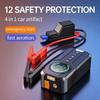 Durable 4 in 1 Car Jump Starter Air Pump Power Bank Lighting 1000A Tire Inflator Quick Portable Air Compressor Motorcycle