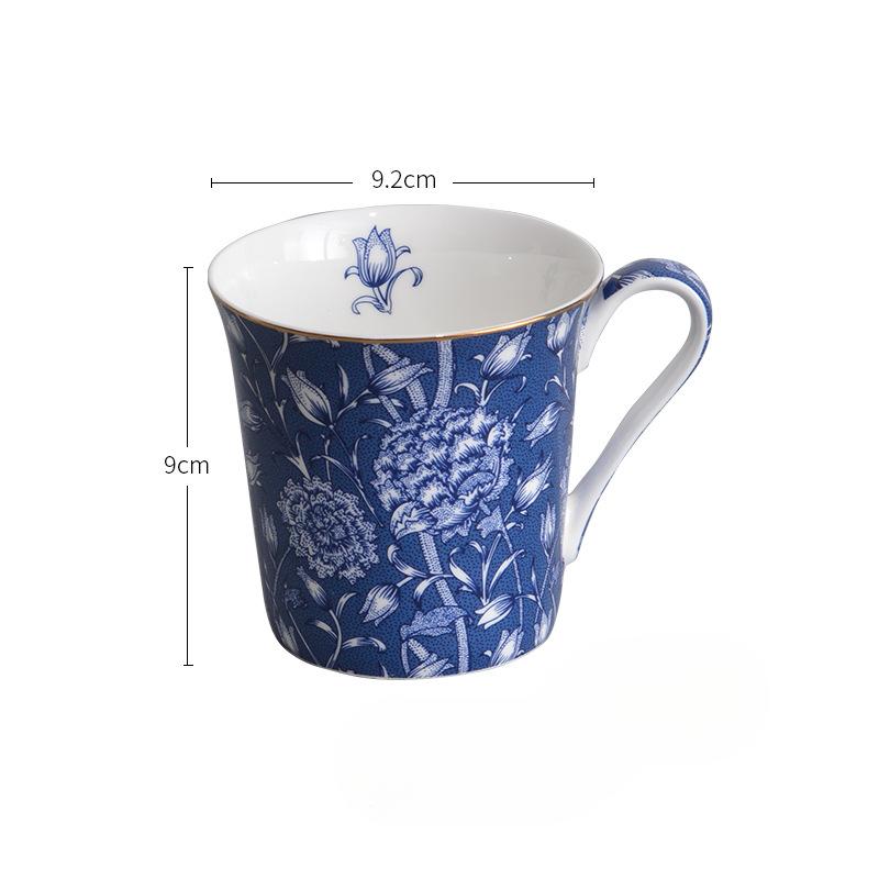 

Кружка Костяной фарфор Легкая роскошь Высокий класс Персонализированная кружка в стиле масляной живописи Морской анемон Одуванчик Чашка для воды Для домашнего использования 370ml