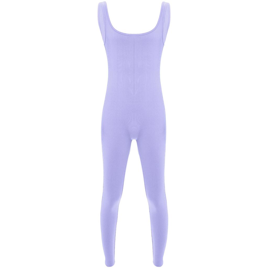 Tuta Monopezzo Senza Maniche da Uomo Design a Strisce Scollo Quadrato Stile Canotta Pantaloni Lunghi Tuta Sportiva