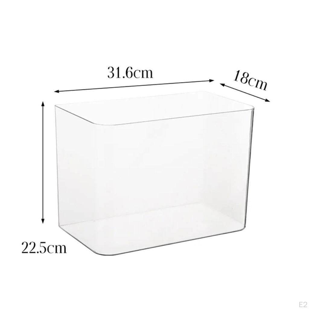 Reptile Tank Terrarium Feeding Box Clear View Supplies Small Fish Habitat for Chameleon Hermit